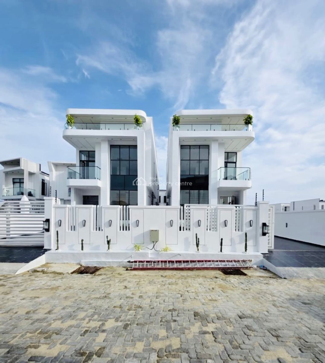 Contemporary 5 Bedrooms Fully Detached Duplex, Chevron Tollgate, Lekki, Lagos, Detached Duplex for Sale