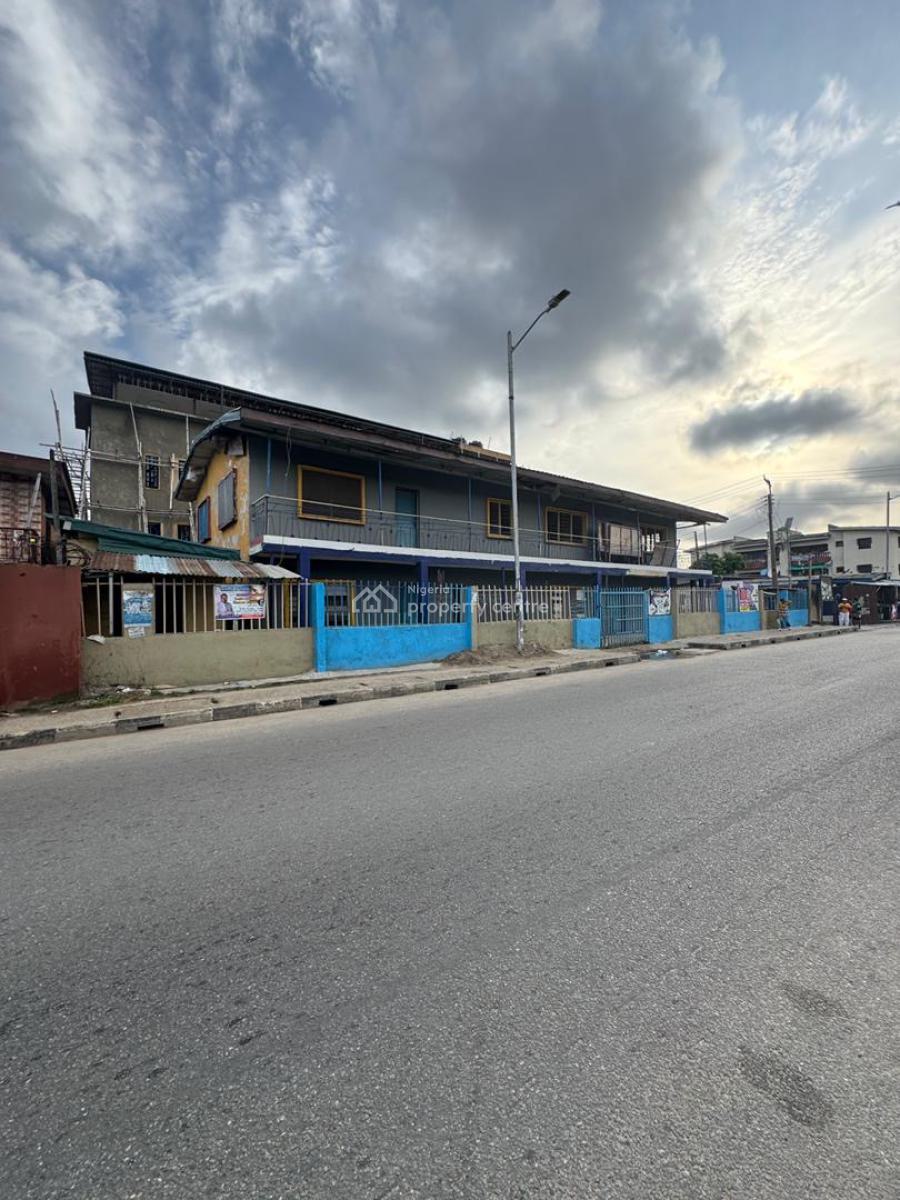 Cornerpiece One Storey Building, Ilasamaja, Mushin, Lagos, Mixed-use Land for Sale