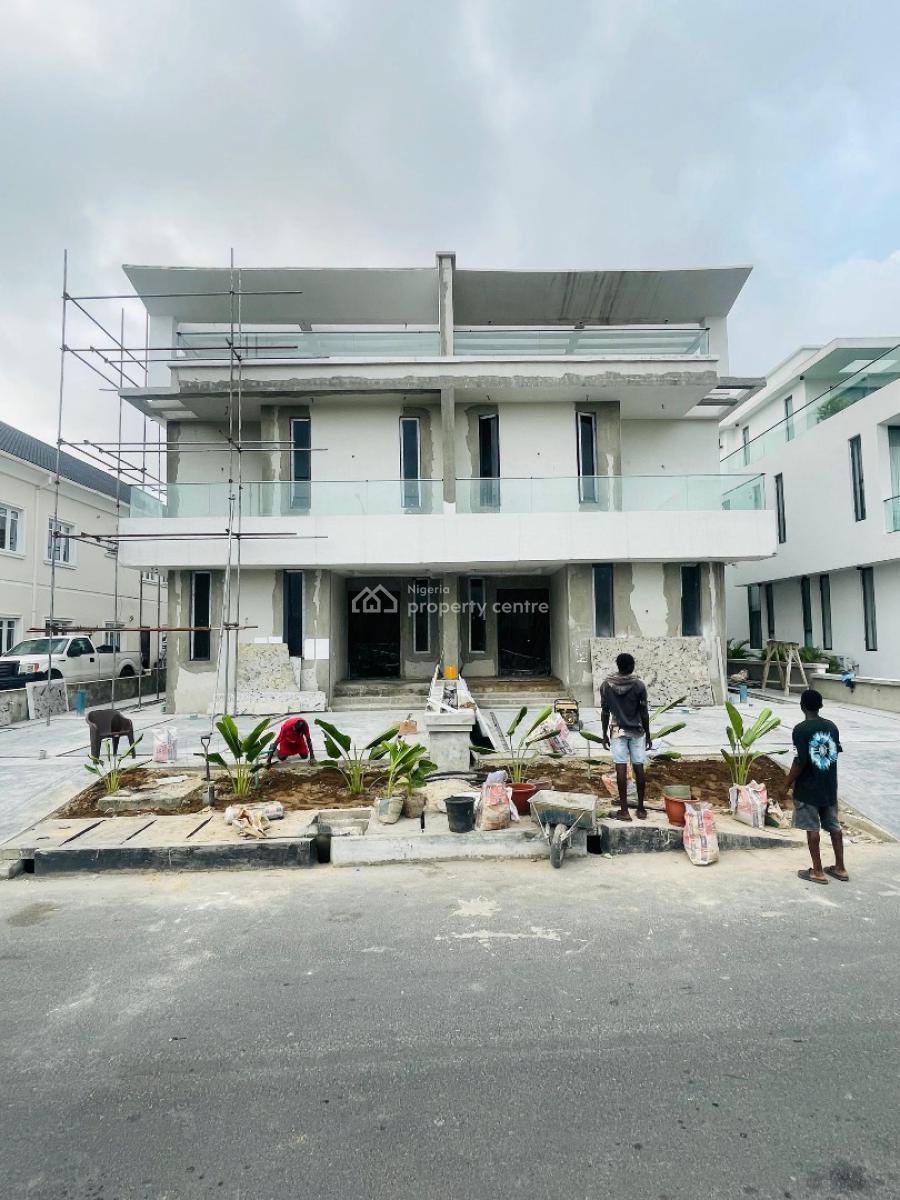 Luxuriously Built 5 Bedroom Semi Detached Duplex Plus Bq & Swimming Po, Lekki, Lagos, Semi-detached Duplex for Sale