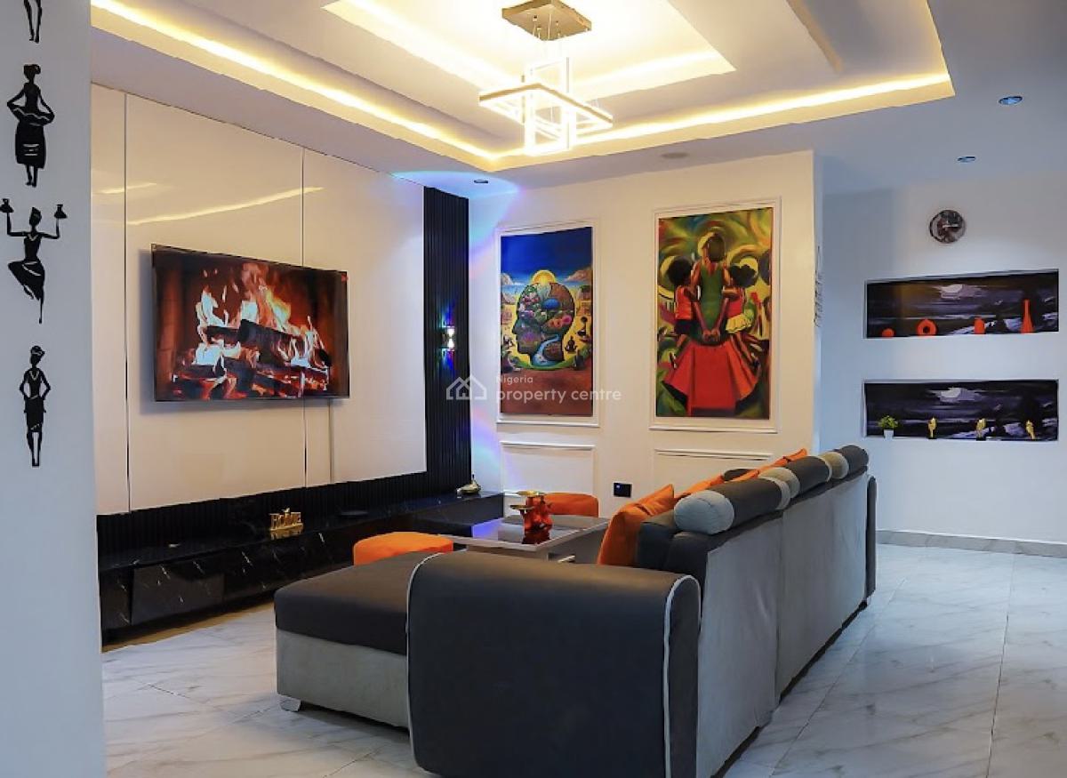 Semi-detached 4 Bedroom Duplex Self Compound, 1b Ogun Street, Off Mercy Eneli Street By Alh Masha Road., Surulere, Lagos, Semi-detached Duplex Short Let