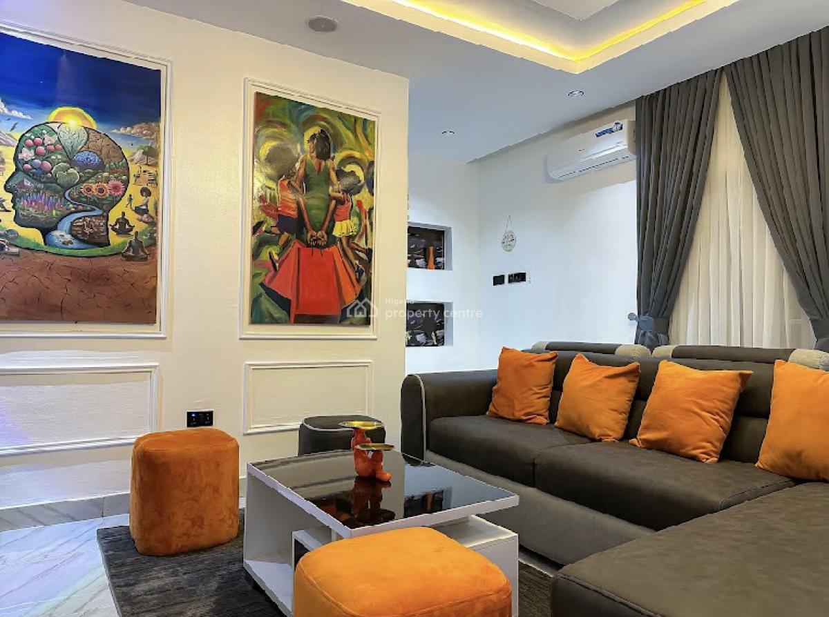 Semi-detached 4 Bedroom Duplex Self Compound, 1b Ogun Street, Off Mercy Eneli Street By Alh Masha Road., Surulere, Lagos, Semi-detached Duplex Short Let