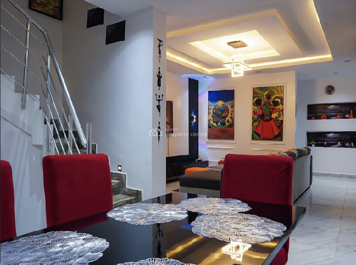 Semi-detached 4 Bedroom Duplex Self Compound, 1b Ogun Street, Off Mercy Eneli Street By Alh Masha Road., Surulere, Lagos, Semi-detached Duplex Short Let