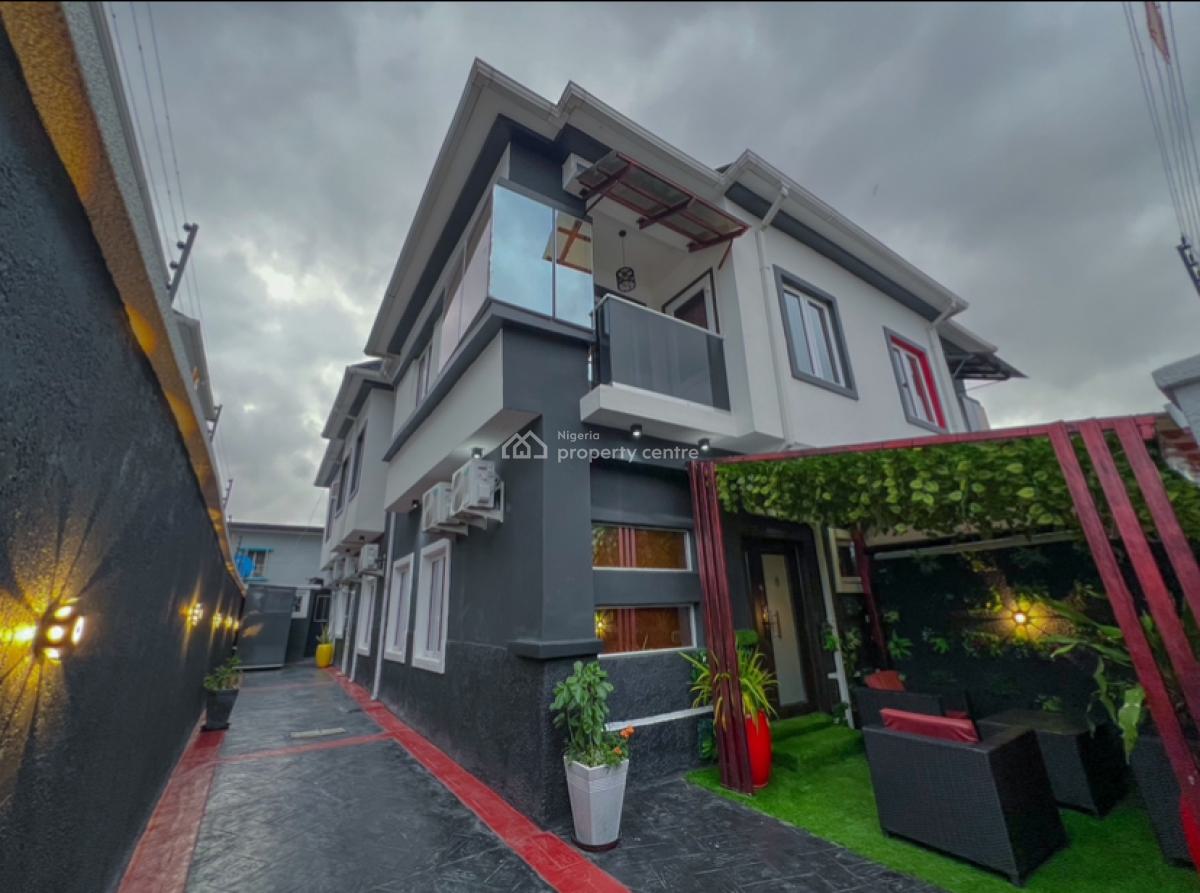 Semi-detached 4 Bedroom Duplex Self Compound, 1b Ogun Street, Off Mercy Eneli Street By Alh Masha Road., Surulere, Lagos, Semi-detached Duplex Short Let