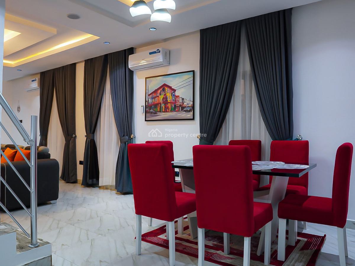 Semi-detached 4 Bedroom Duplex Self Compound, 1b Ogun Street, Off Mercy Eneli Street By Alh Masha Road., Surulere, Lagos, Semi-detached Duplex Short Let