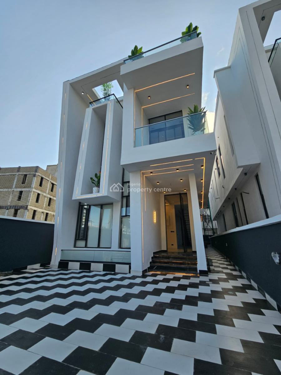 Executive 5-bedrooms Deluxe Fully Detached Triplex with Swimming Pool, Chevron, Lekki, Lagos, Detached Duplex for Sale