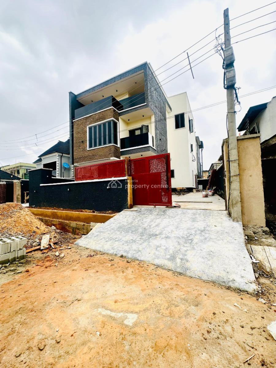 Alluring 5 Bedroom Fully Detached Duplex Plus Cinema & Bq., Contemporary Detailed Home with Cinema, Bq in an Estate, Adeniyi Jones, Ikeja, Lagos, Detached Duplex for Sale