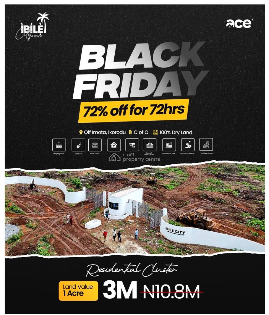 Black Friday Discount Offer, Ibile City and Resort, Imota, Ikorodu, Lagos, Mixed-use Land for Sale
