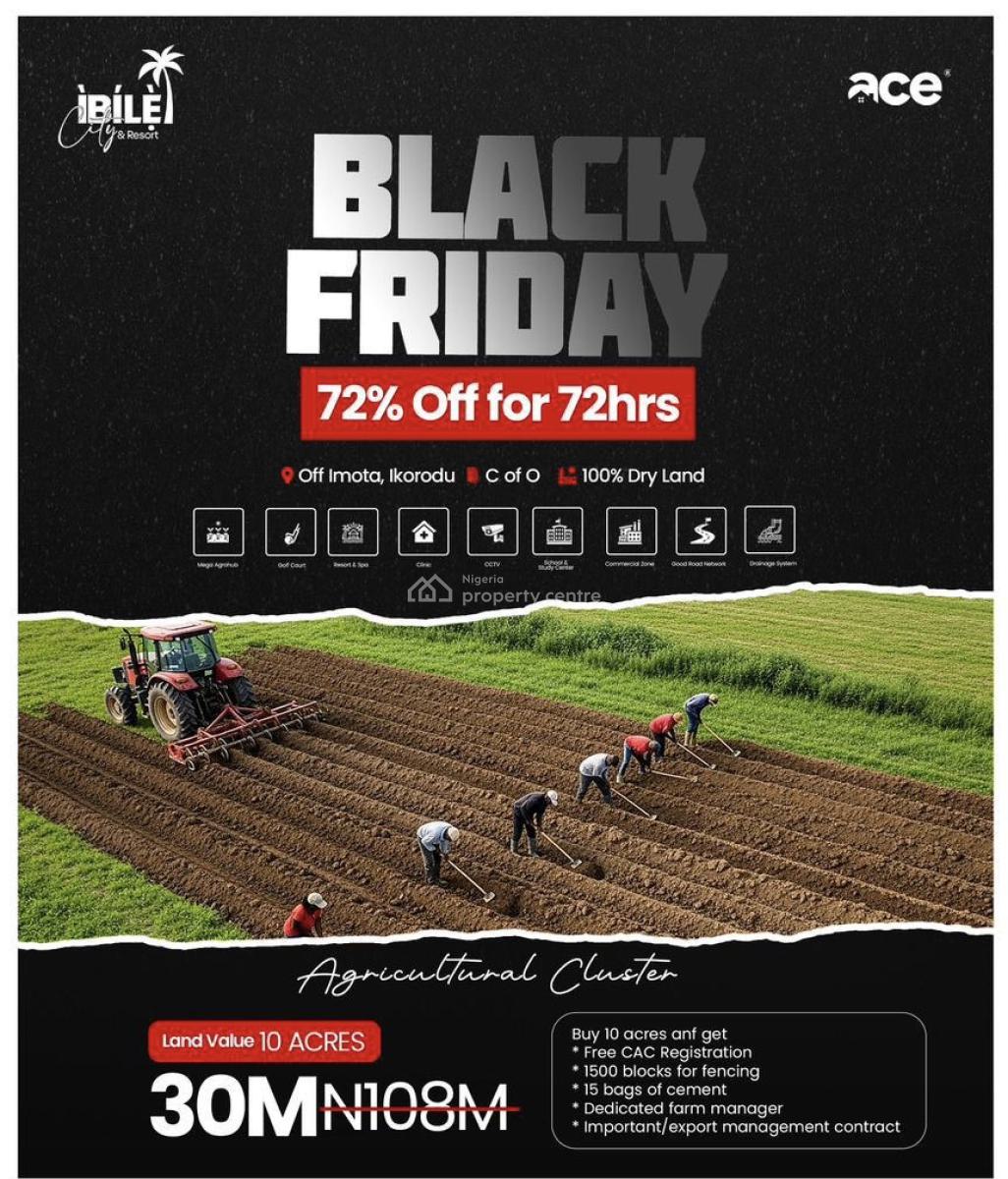 Black Friday Discount Offer, Ibile City and Resort, Imota, Ikorodu, Lagos, Mixed-use Land for Sale