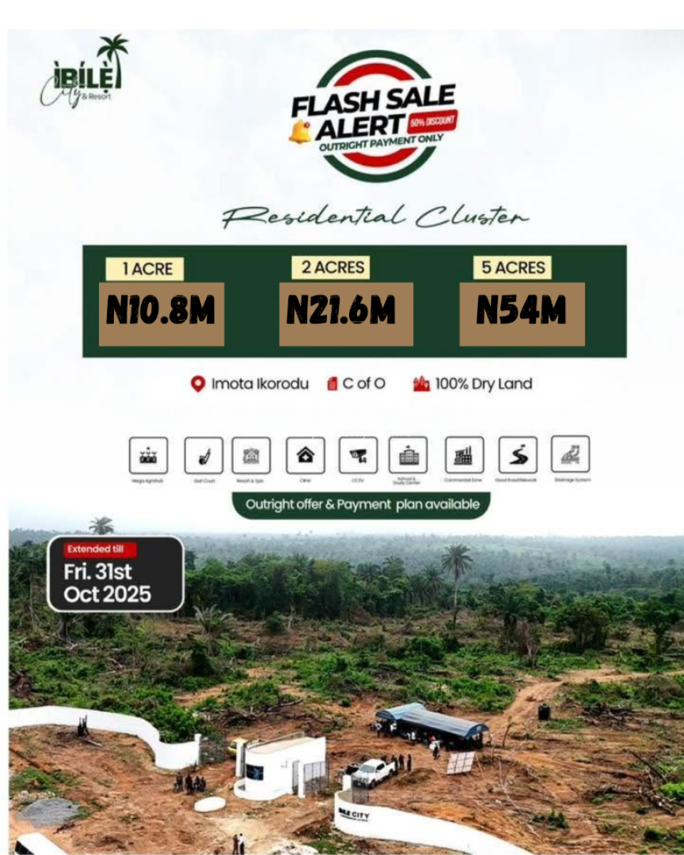 Affordable C of O Land, , Ibile City and Resort, Imota, Ikorodu, Lagos, Mixed-use Land for Sale