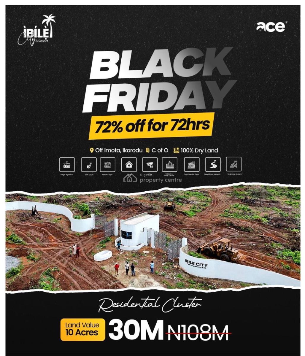 Affordable C of O Land, Ibile City and Resort Black Friday Promo, , Ibile City and Resort, Imota, Ikorodu, Lagos, Mixed-use Land for Sale