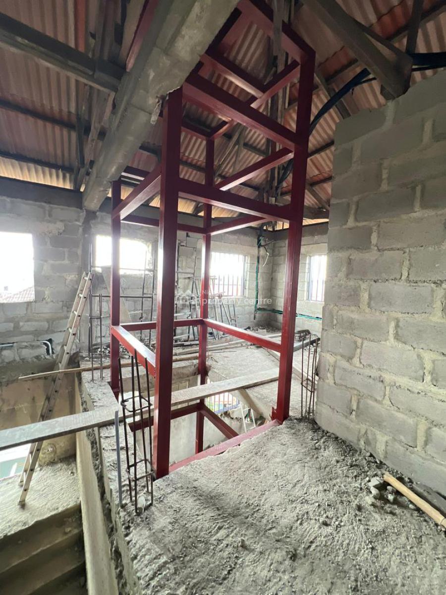 Carcass 2 Bedroom Apartment in a Well Secured Estate, Fully Serviced Apartment with Elevator in a Call to Access Estate, Adeniyi Jones, Ikeja, Lagos, Flat / Apartment for Sale