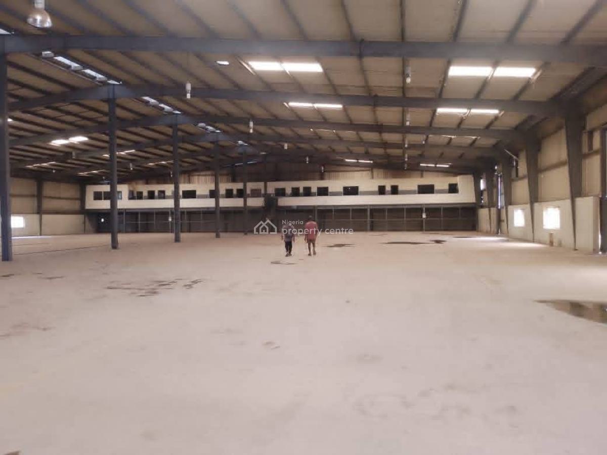 Bay 1 Size: 6,144 Sqm  Bay 2 Size: 2,305 Sqm Two Large Warehouse Bay, Accessible Tarred Road in Alimosho Lga, Ikotun-egbe, Lagos, Ikotun, Lagos, Warehouse for Rent