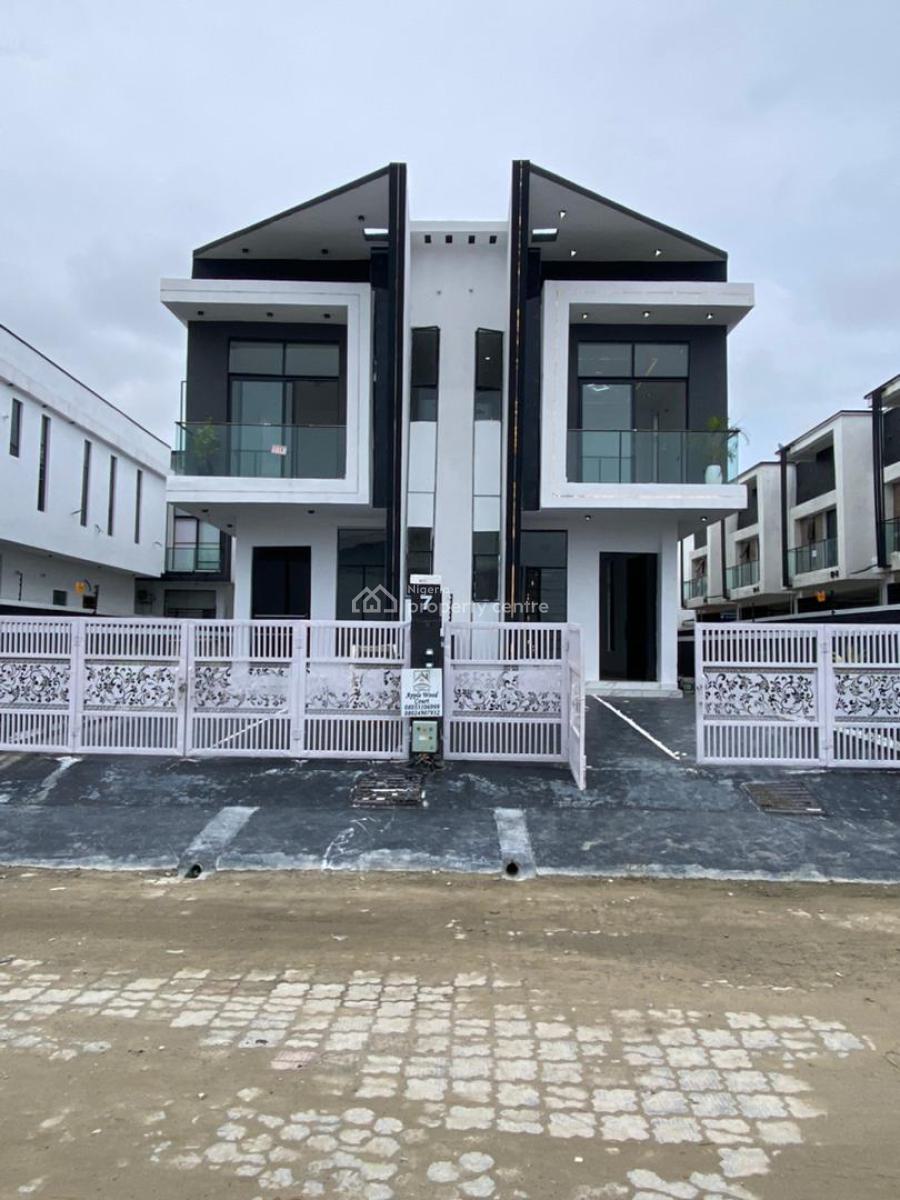 Beautiful 4 Bedroom Semi Detached Duplex with a Bq, Ikota, Lekki, Lagos, House for Sale