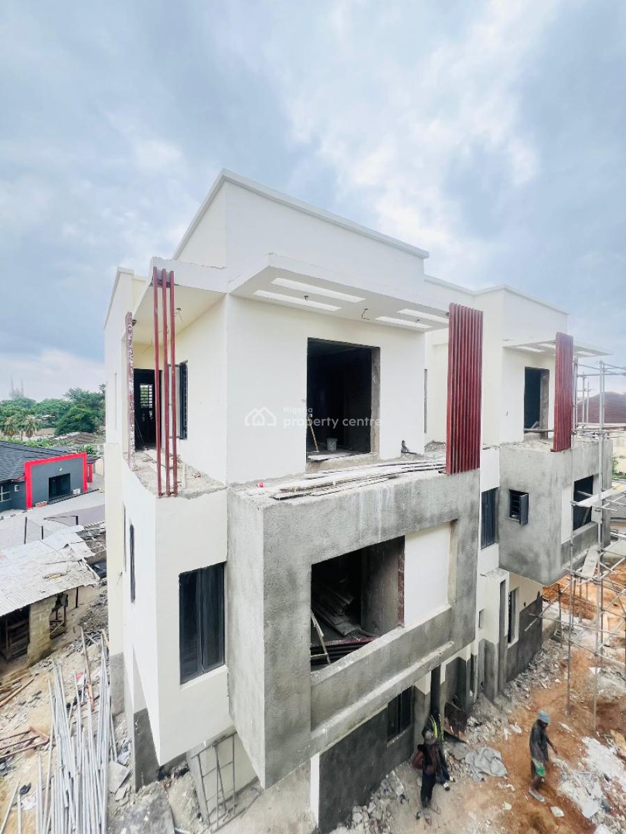 Nicely Built 5 Bedroom Terrace Duplex Plus Bq, Pool, Study, Gym, Contemporary Home with Study, Gym, Bq in an Exclusive Location, Ikeja Gra, Ikeja, Lagos, Terraced Duplex for Sale