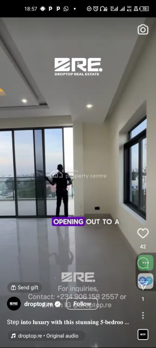 New & Luxury 4 Bedrooms Detached Duplex at Twentieth Estate, Inside Twentieth Estate, Beside Vgc Estate, Vgc, Lekki, Lagos, Detached Duplex for Sale