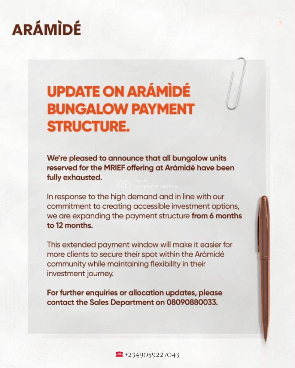 Introducing Aramide Bungalows. 3 Bedroom Bungalow with a Bq, Solar, Close to The Lekki Proposed International Airport, Ibeju Lekki, Lagos, Detached Bungalow for Sale