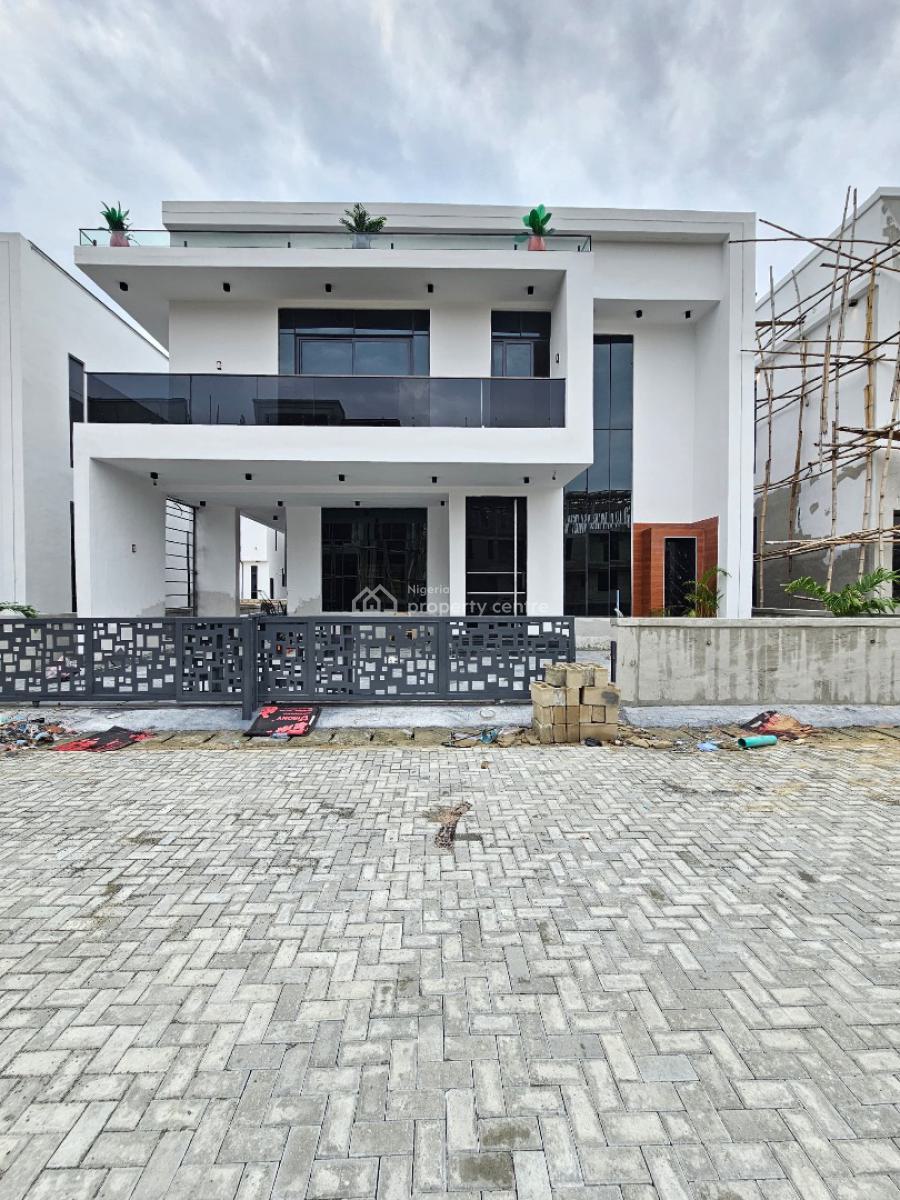Outstanding Spacious 5 Bedroom Detached Duplex with Bq, Pool, Cinema, 2nd Toll Gate, Lekki, Lagos, Detached Duplex for Sale