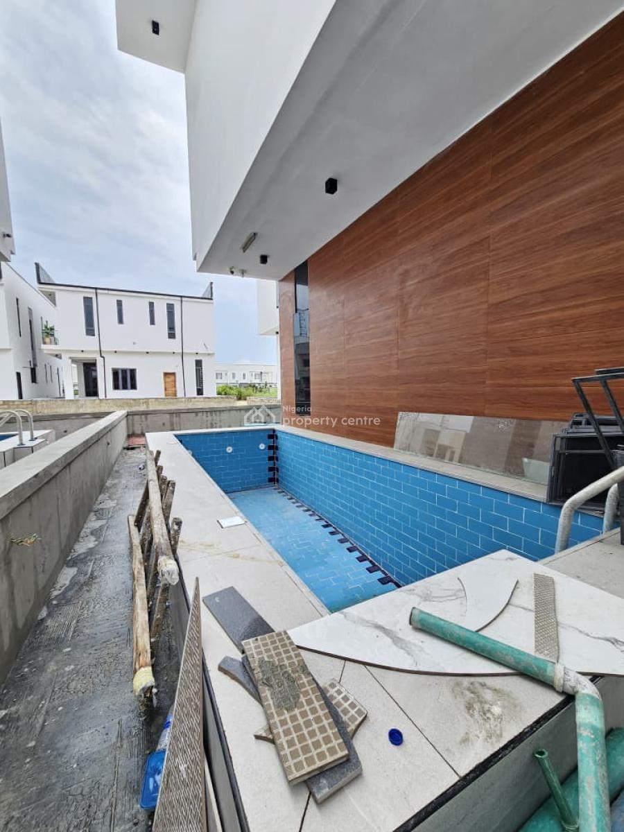Outstanding Spacious 5 Bedroom Detached Duplex with Bq, Pool, Cinema, 2nd Toll Gate, Lekki, Lagos, Detached Duplex for Sale