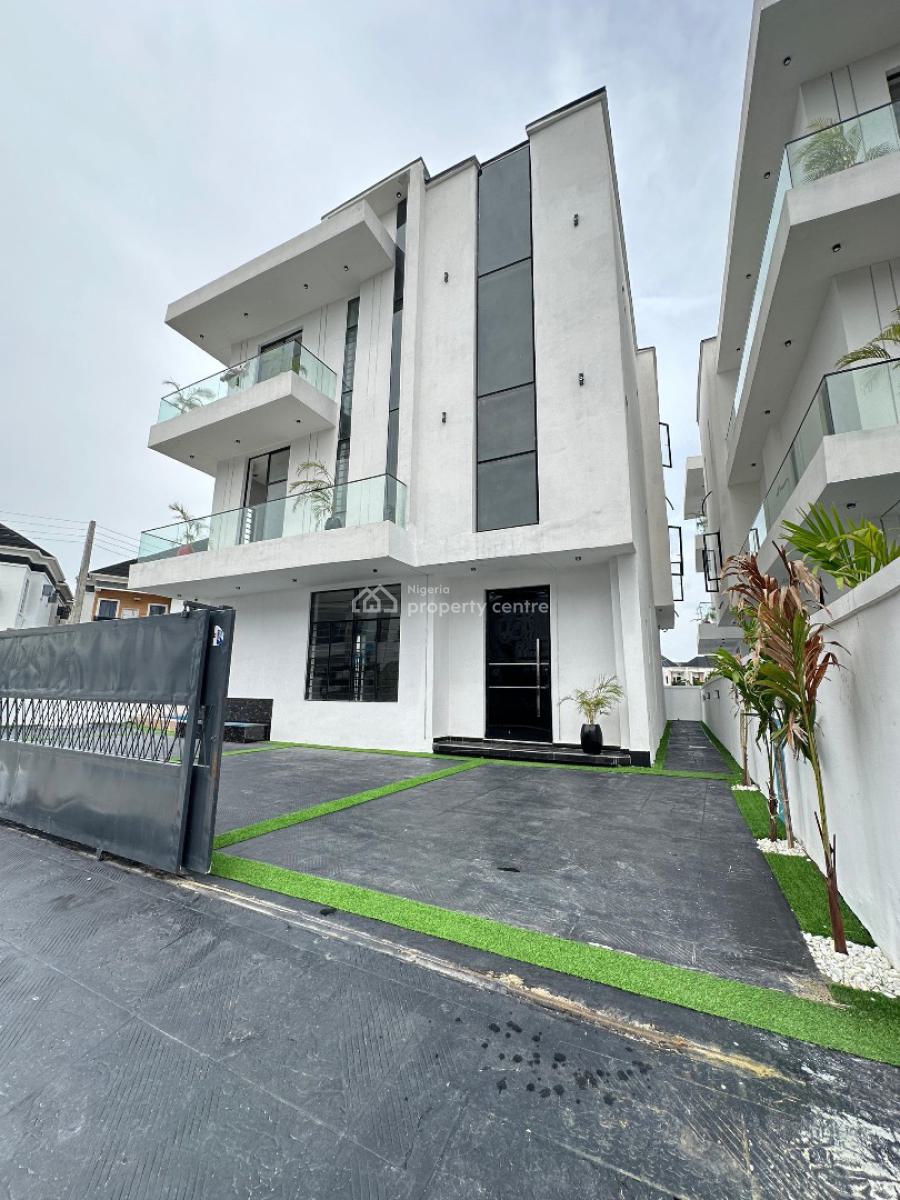 Exquisite Spacious 5 Bedroom Fully Detached Duplex with Bq and Pool, 2nd Toll Gate, Lekki, Lagos, Detached Duplex for Sale