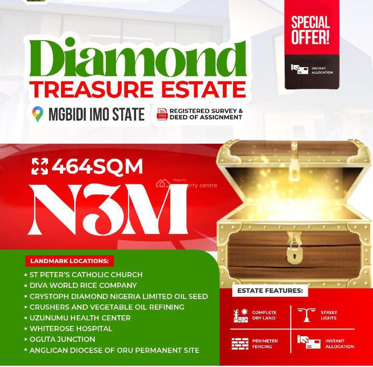 Mixed Use Land, * Diamond Treasure Estate* Umuabiahu Mgbidi, Oru West, Imo, Mixed-use Land for Sale