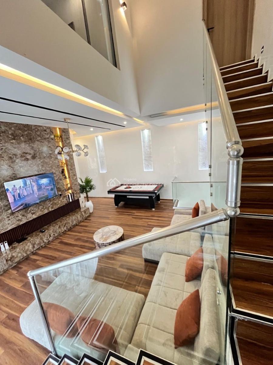 Luxurious 4 Bedroom Terrace Duplex with Snooker Board, Meadow Hall, Ikate, Lekki, Lagos, Flat / Apartment Short Let