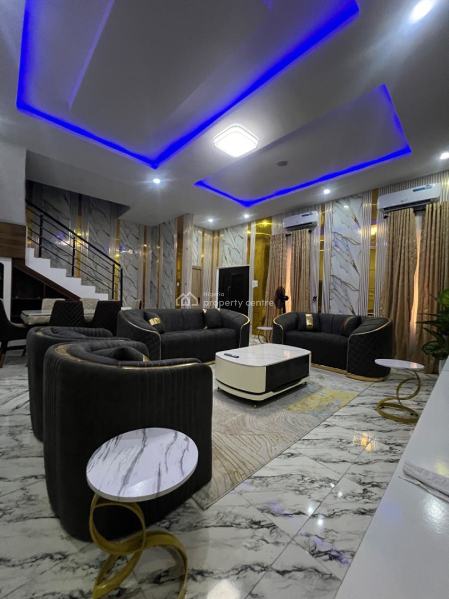 Incredible 4 Bedroom Duplex, Lagos Business School, Ajah, Lagos, Terraced Duplex Short Let
