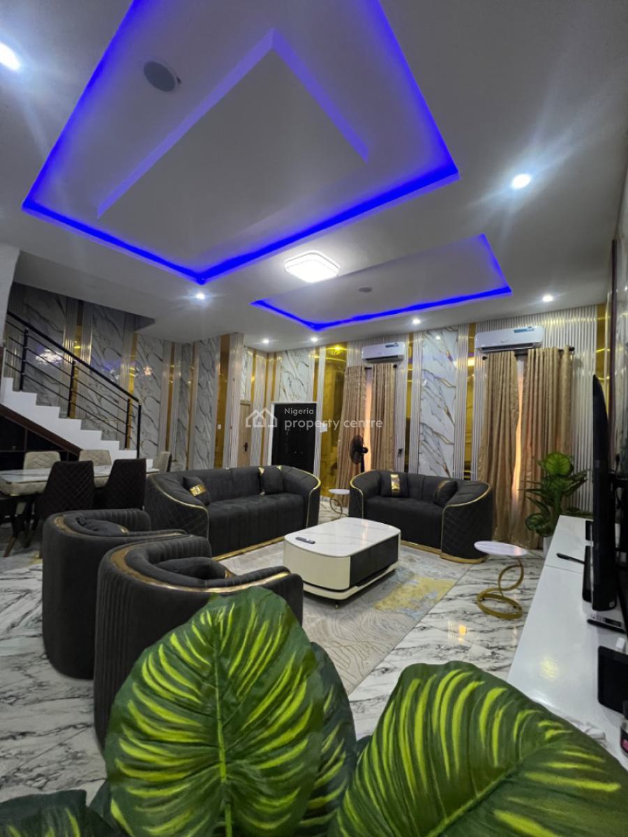 Incredible 4 Bedroom Duplex, Lagos Business School, Ajah, Lagos, Terraced Duplex Short Let