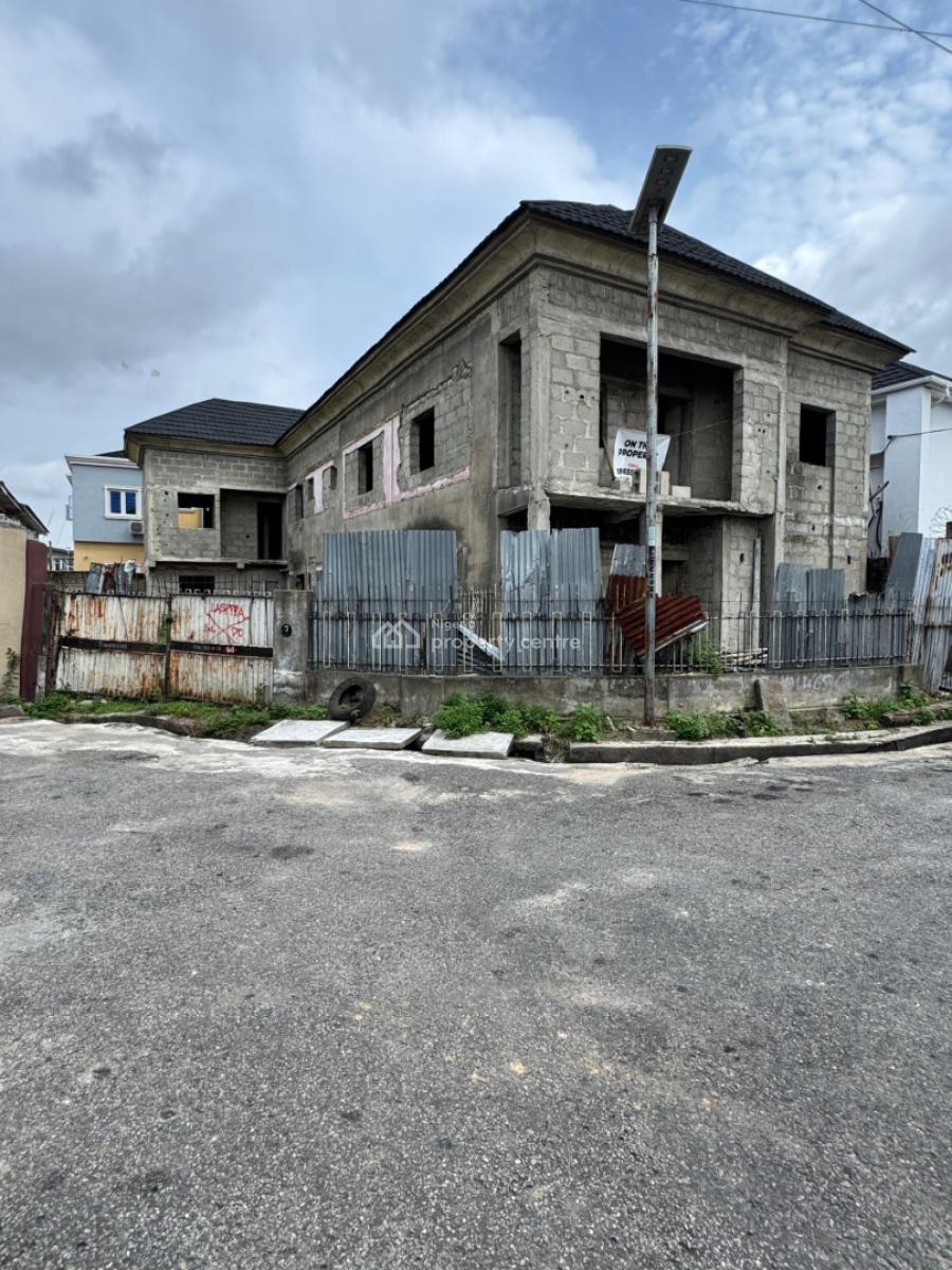 an Uncompleted Storey Building with 10 Units of Spacious Room Self Con, Off Ogunlana Drive, Surulere, Lagos, Block of Flats for Sale