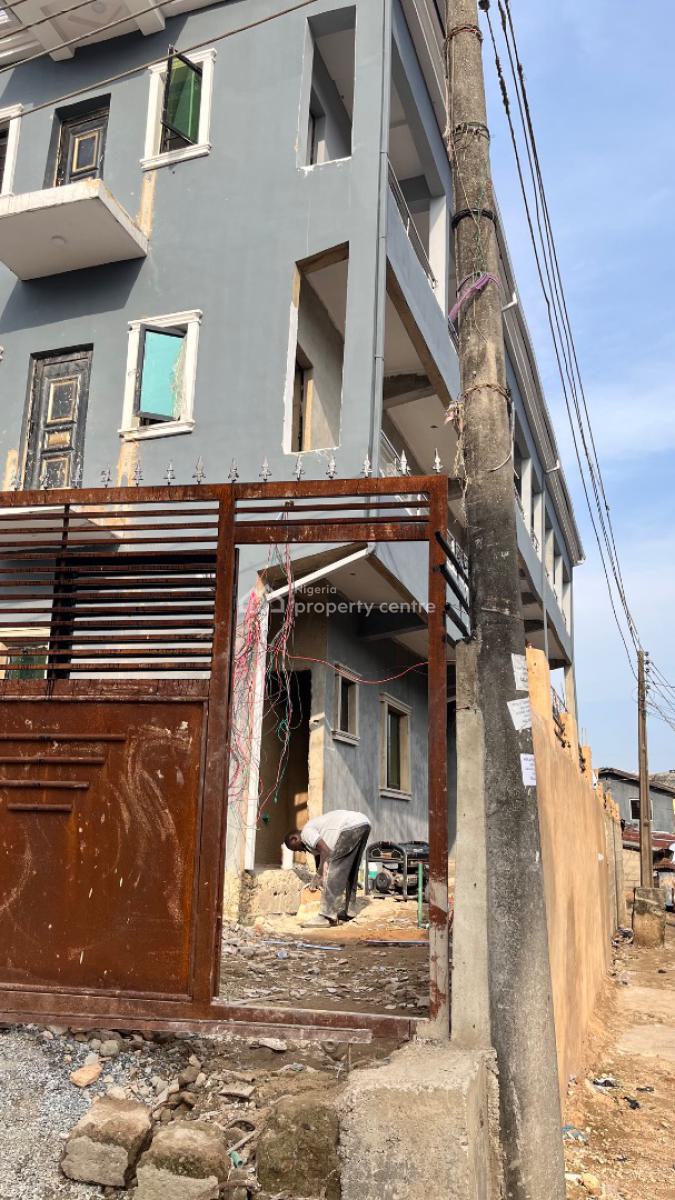 Spacious Newly Built Mini Flat with Visitors Toilet & Pop, Iwaya, Yaba, Lagos, Mini Flat (room and Parlour) for Rent