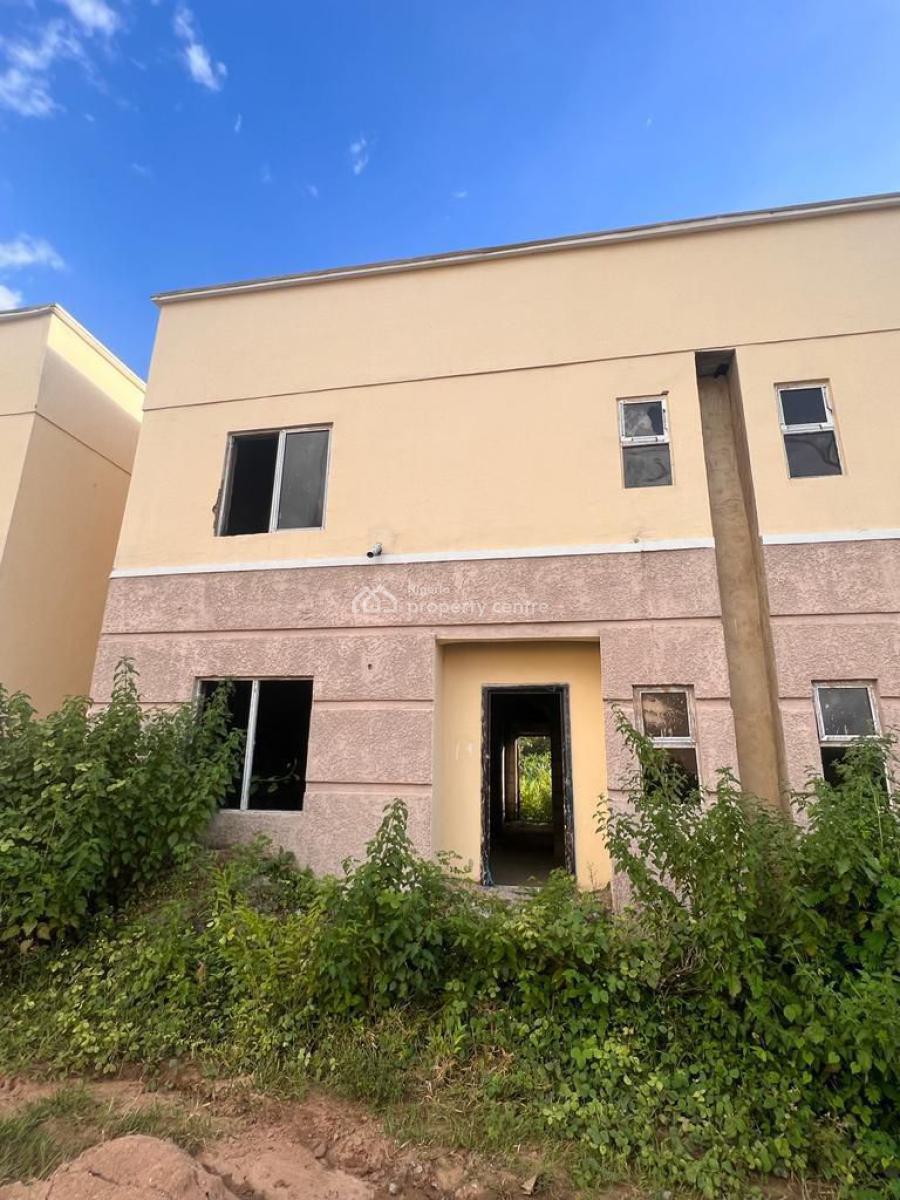 4 Bedroom Carcass Terrace Duplex, Brains and Hammers City, Life Camp, Abuja, Terraced Duplex for Sale