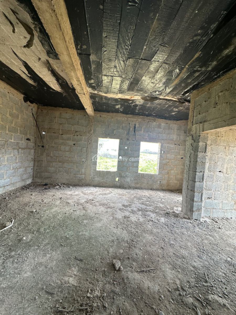 Excellent Distress 4 Bedroom Duplex Carcass with Bq, By Von Estate Road, Lugbe District, Abuja, Detached Duplex for Sale