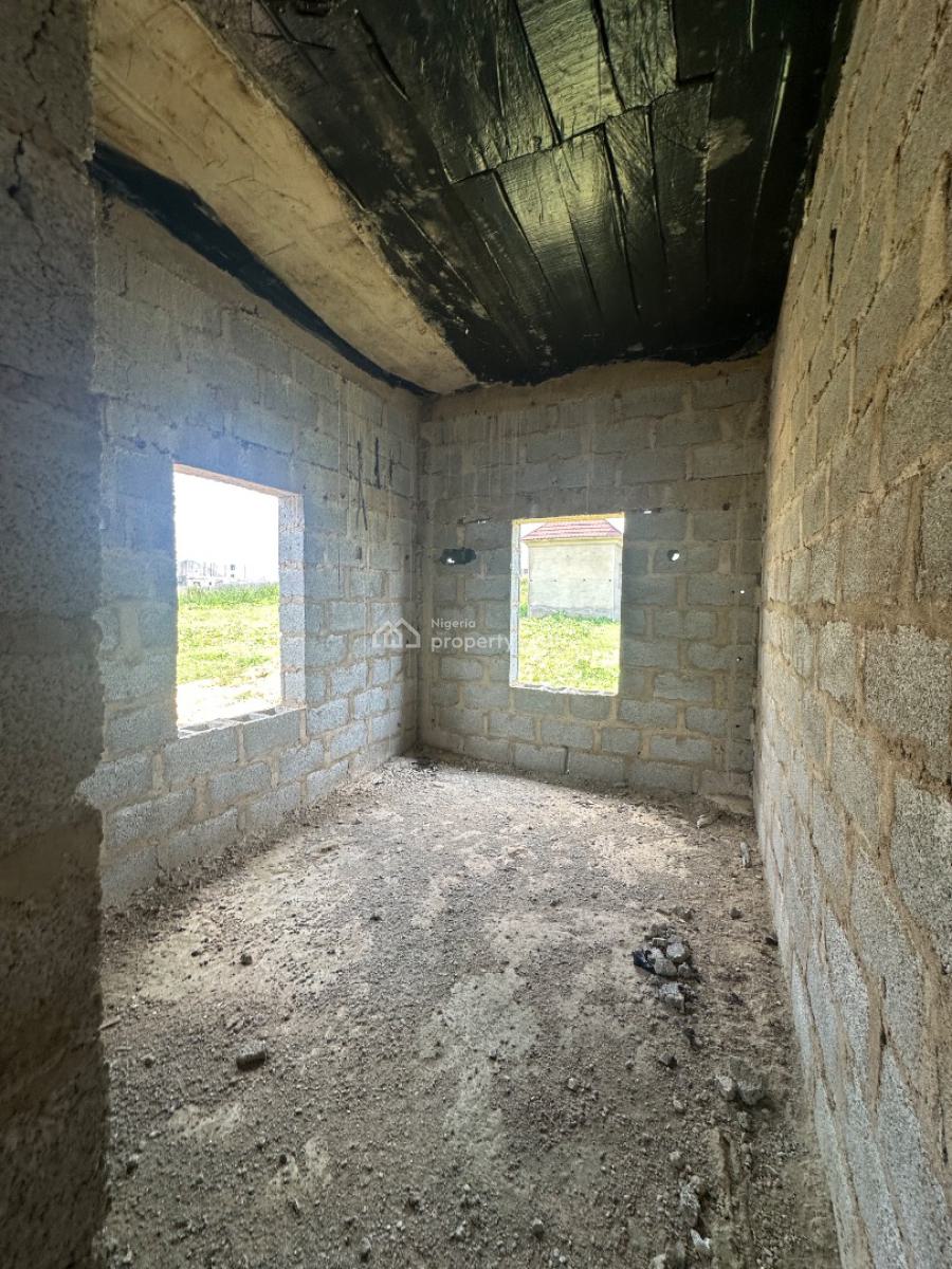 Excellent Distress 4 Bedroom Duplex Carcass with Bq, By Von Estate Road, Lugbe District, Abuja, Detached Duplex for Sale