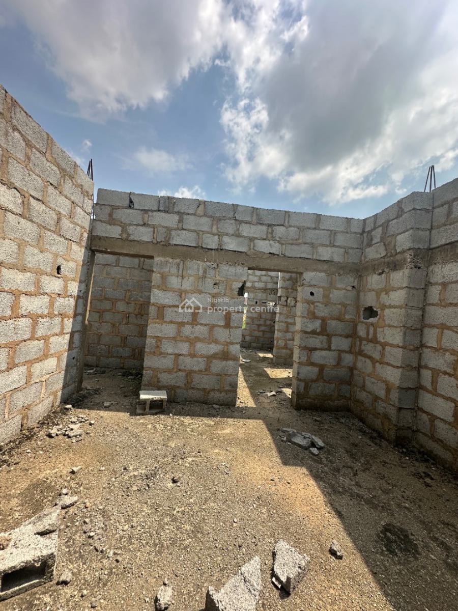 Excellent Distress 4 Bedroom Duplex Carcass with Bq, By Von Estate Road, Lugbe District, Abuja, Detached Duplex for Sale