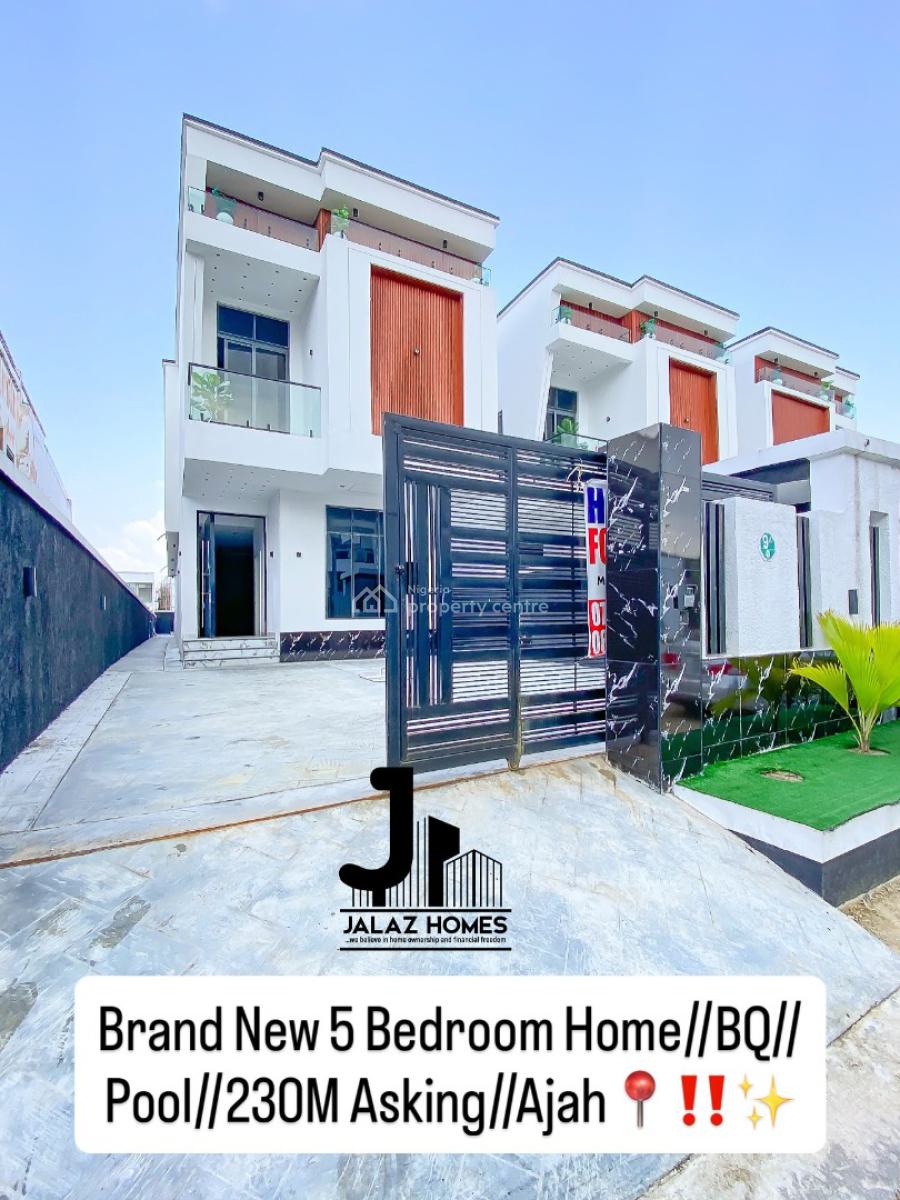 Contemporary 5 Bedroom Detached Duplex, Ajah, Lagos, House for Sale