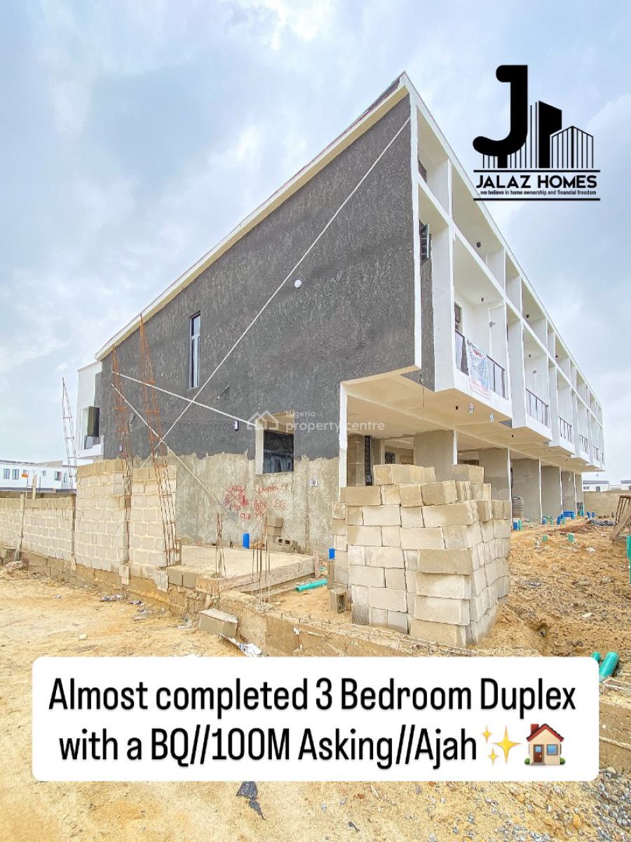 Brand New 3 Bedroom Terraced Duplex Home, Ajah, Lagos, House for Sale