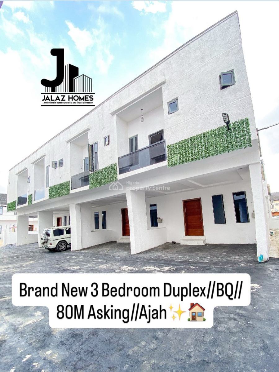 Brand New 3 Bedroom Terraced Duplex Home, Ajah, Lagos, House for Sale