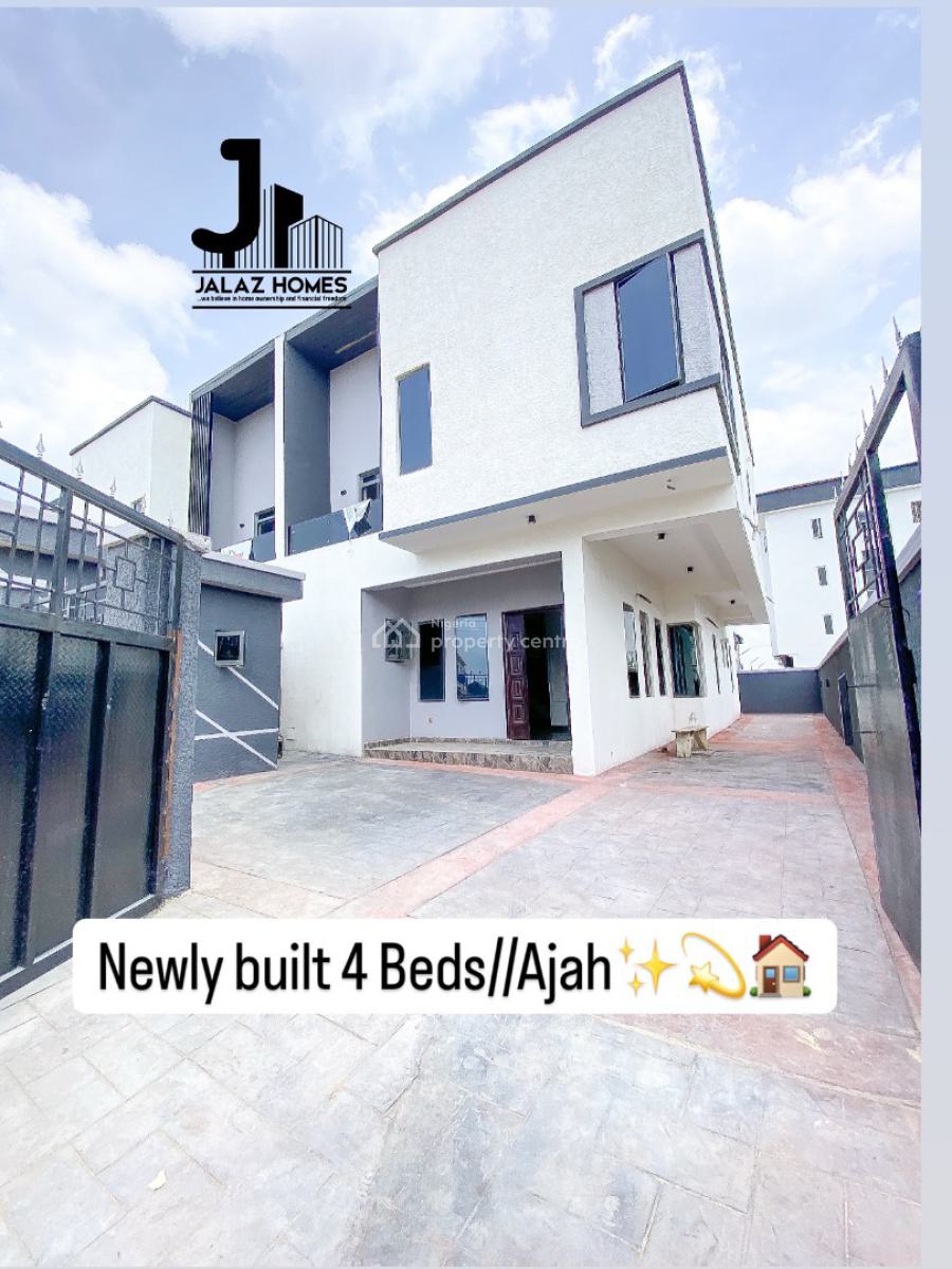 Brand New 4 Bedroom Semi Detached Home with a Bq, Ajah, Lagos, House for Sale
