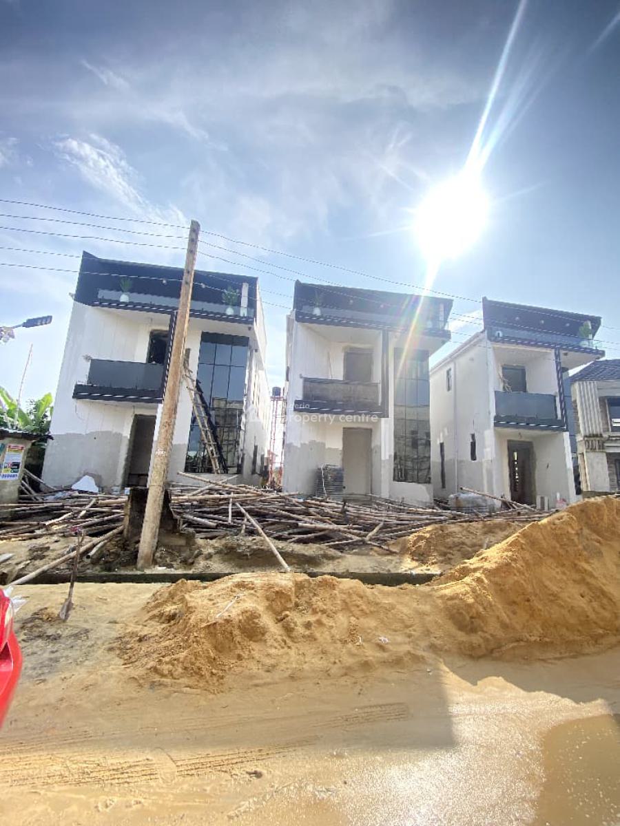 Off Plan 4 Bedroom Fully Detached Duplex in a Secure Estate, Sangotedo, Ajah, Lagos, Detached Duplex for Sale