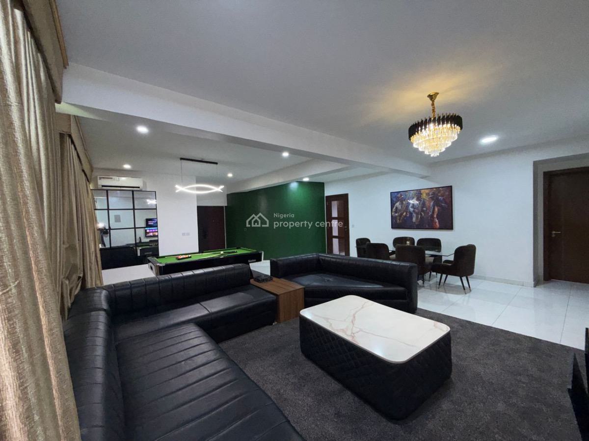 Beautifully Furnished 3 Bedroom Apartments with Ps5 and Snooker Board, 1 Femi Falana St, Ikate Elegushi, Lekki, Lagos, Flat / Apartment Short Let