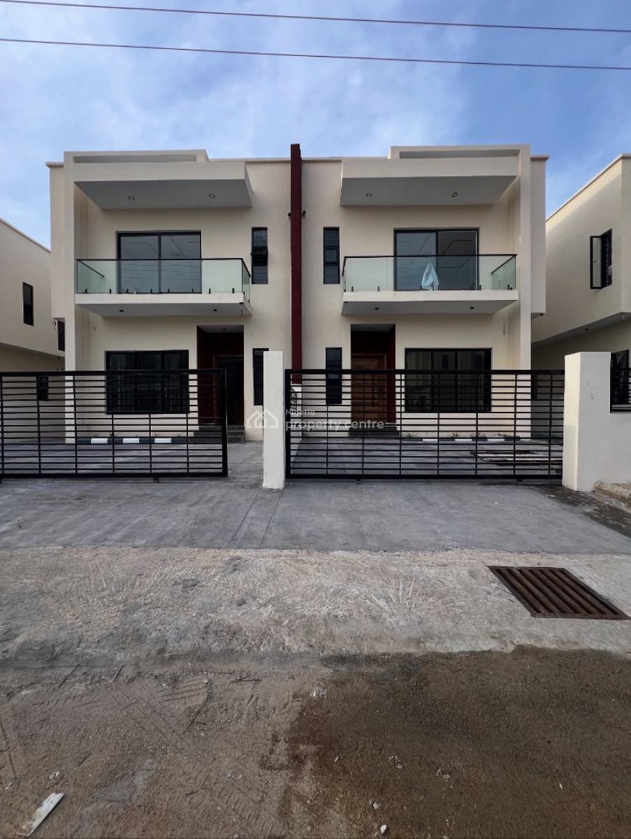 Lovely 4 Bedroom Semi Detached Duplex with Bq, Sangotedo, Sangotedo, Ajah, Lagos, Semi-detached Duplex for Rent