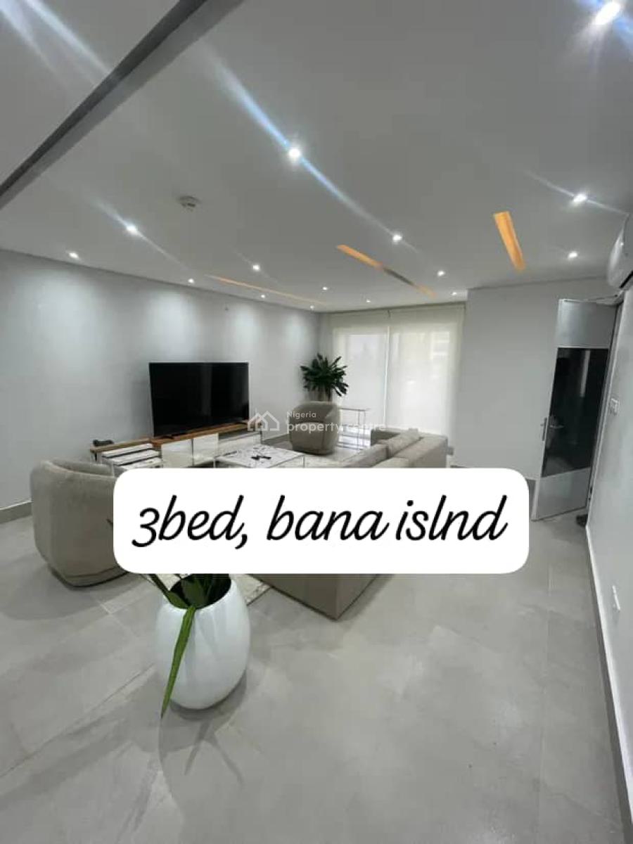 Fully Furnished 3 Bedroom Apartment with Bq, Pool, Gym & Elevator, Banana Island, Ikoyi, Lagos, Flat / Apartment for Rent