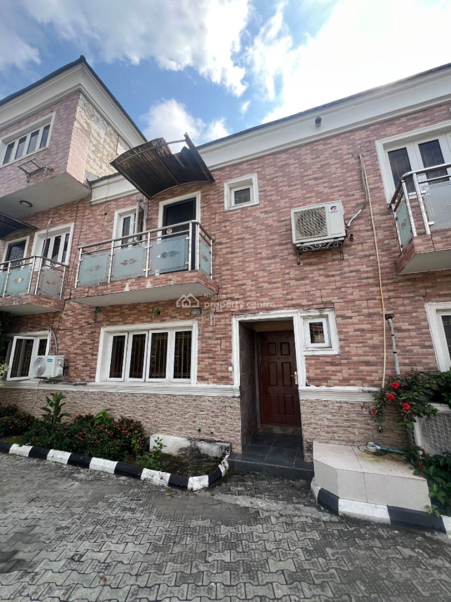 Modern & Beautiful 3-bedroom Terrace with Bq in a Secure Gated Estate, Lekki Phase 1, Lekki, Lagos, Flat / Apartment for Rent