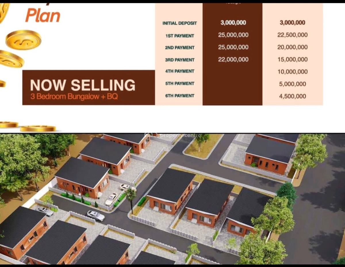 3 Bedroom Bungalow with Solar, Aiyetoro Ibeju Lekki Epe Expressway, Ibeju, Lagos, Detached Bungalow for Sale