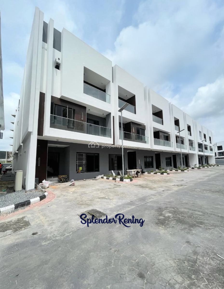 Newly Built 4 Bedroom Terrace Duplex with Bq, Pool and Kidsplay Area, Lekki, Lekki Phase 1, Lekki, Lagos, Terraced Duplex for Rent