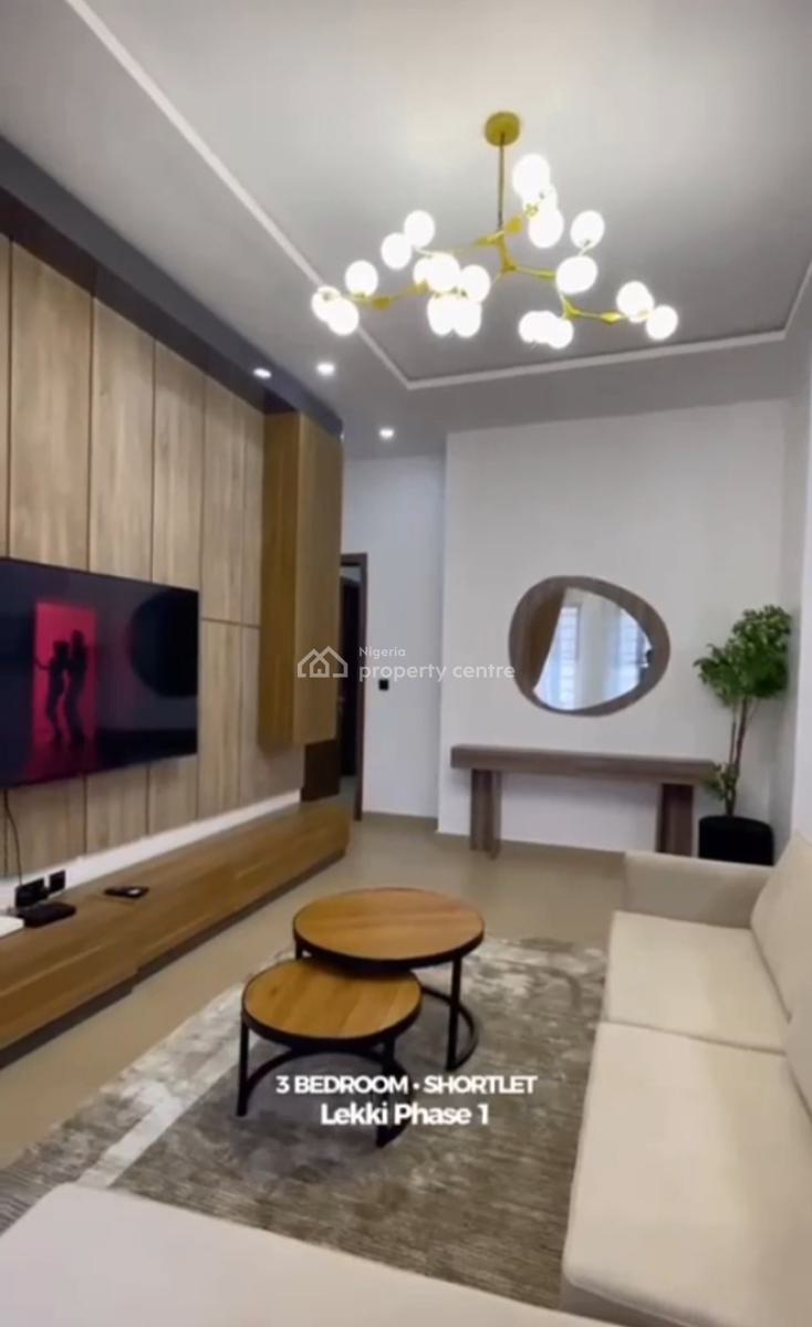 3 Bedroom Apartment  for Ahort Use, Lekki Phase 1, Lekki Phase 1, Lekki, Lagos, Flat / Apartment Short Let