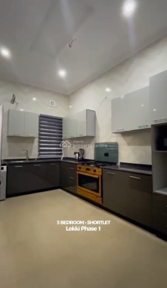 3 Bedroom Apartment  for Ahort Use, Lekki Phase 1, Lekki Phase 1, Lekki, Lagos, Flat / Apartment Short Let
