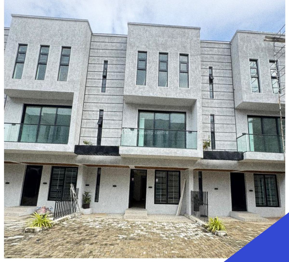 4 Bedroom Terraced Duplex with a Room Bq. 24hr Light and Security, Salem, Lekki, Lagos, Terraced Duplex for Sale