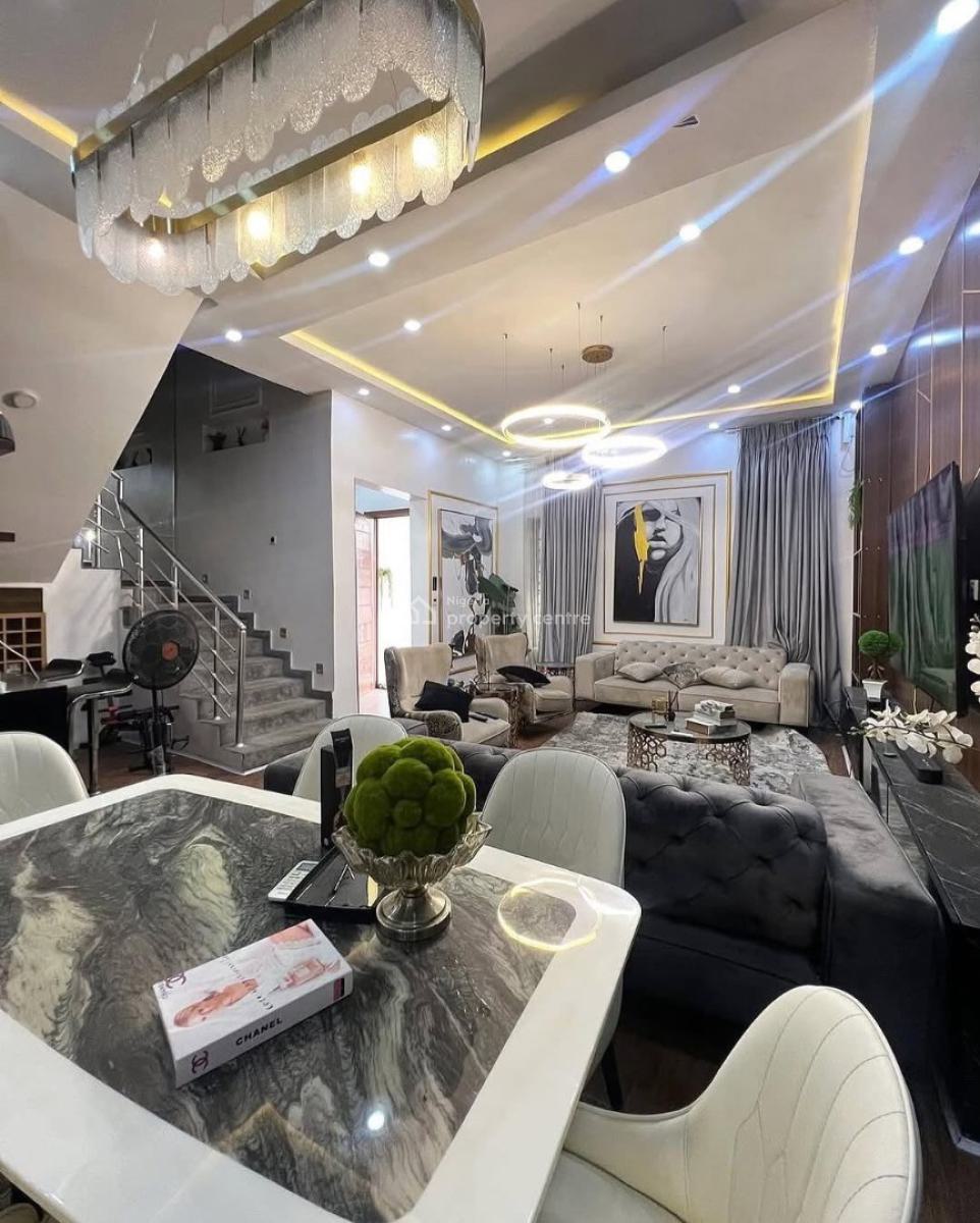 4-bedroom Furnished Detached Duplex with Service Quarter, Chevron Drive, Lekki, Lagos, Detached Duplex for Rent