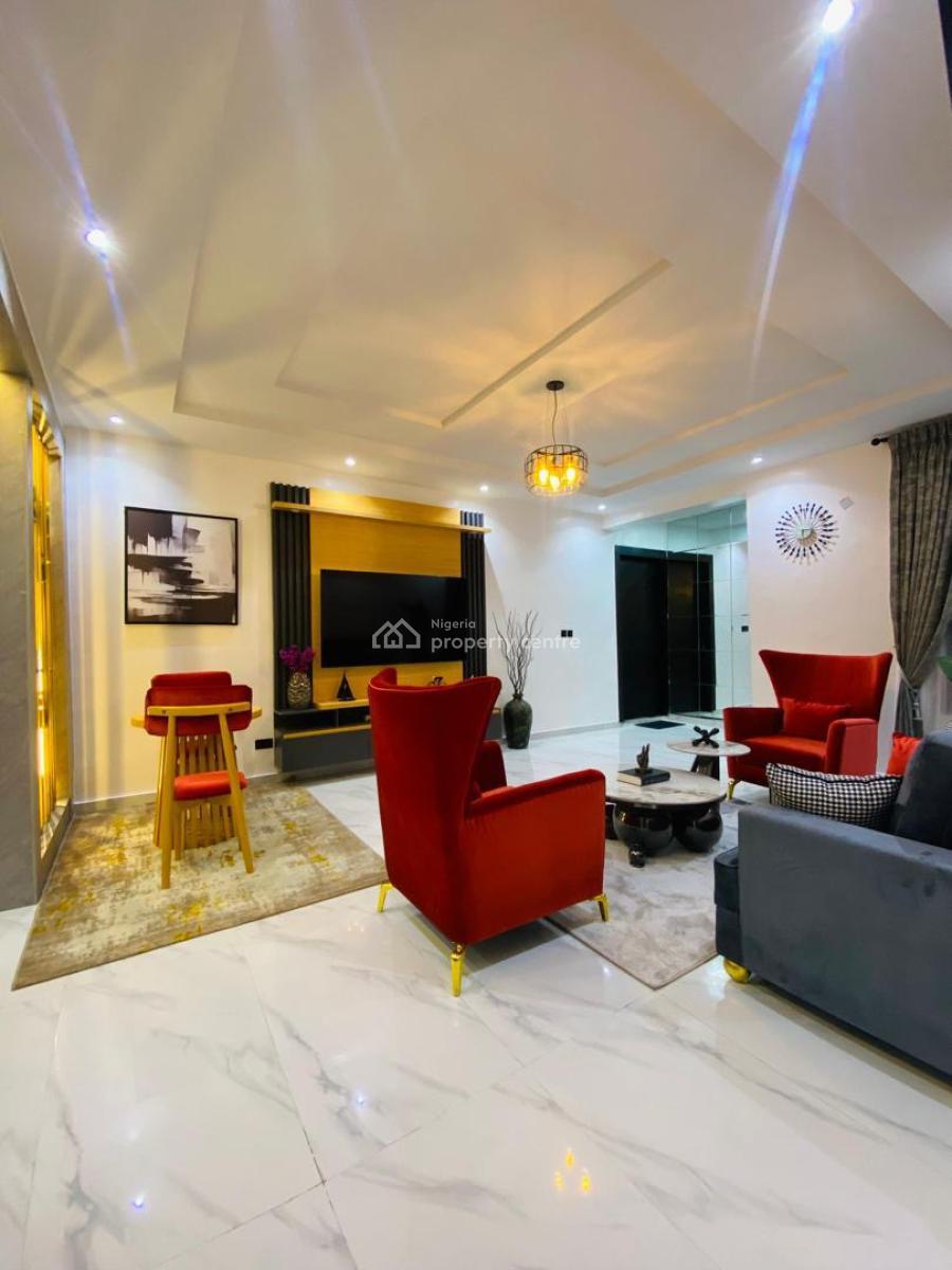 Premium Fully Furnished 2 Bedroom Apartment for Short Stay., Close to Romey Garden Estate, Salem Ikate, Ikate, Lekki, Lagos, Flat / Apartment Short Let