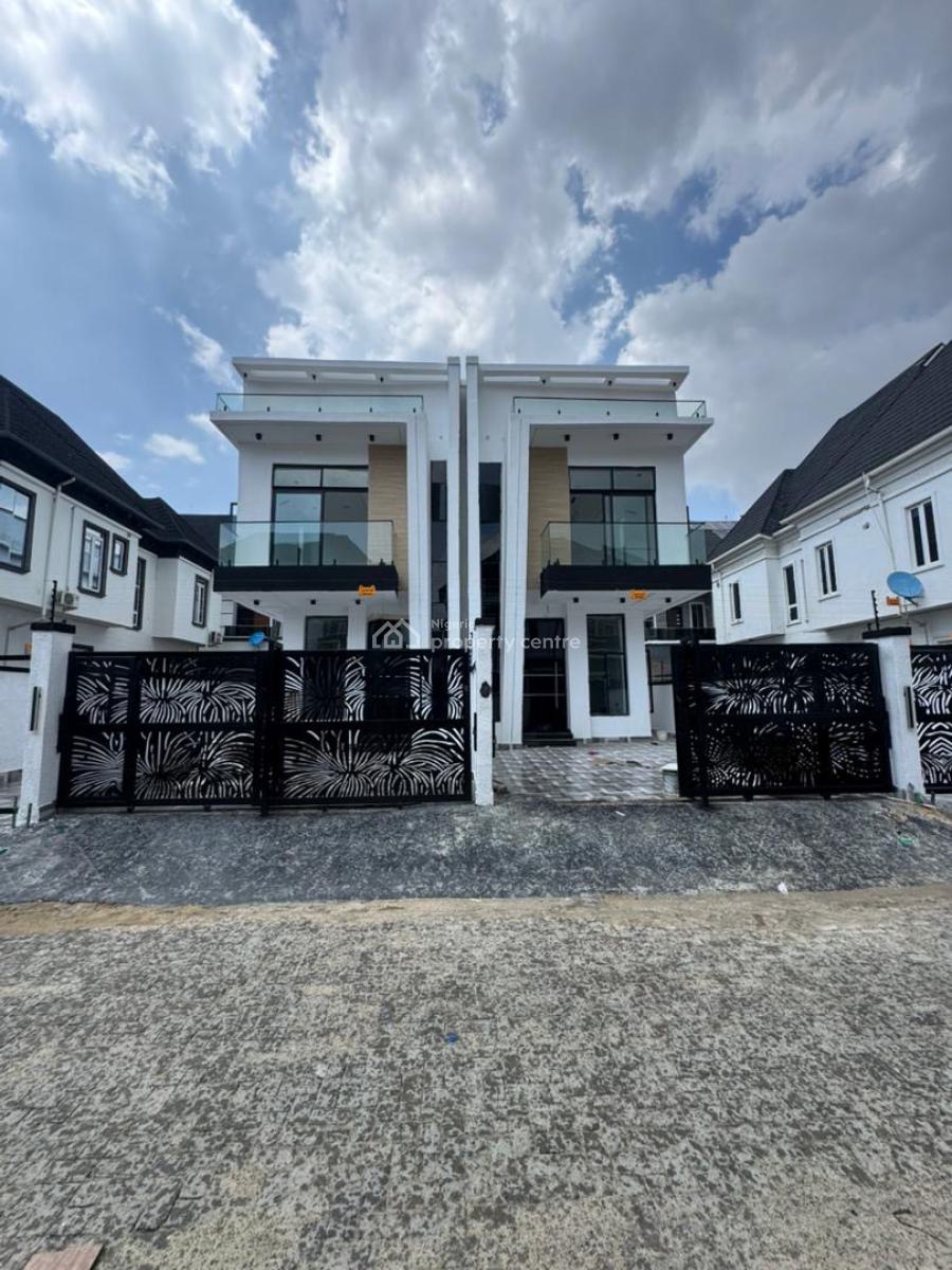 Aesthetically Pleasing , Newly Built 4 Bedroom Semi Detached Duplex, Chevron Toll Gate, Orchid, Lekki, Lagos, Semi-detached Duplex for Sale